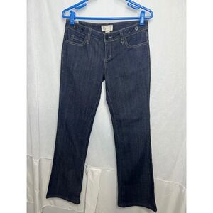 BCBGeneration Womens Dark Wash Low Rise Bootcut Jeans Size 27 Blue Denim